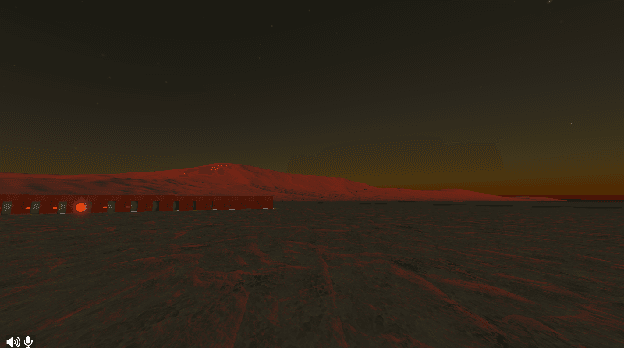 Dusk sky seen from the ground